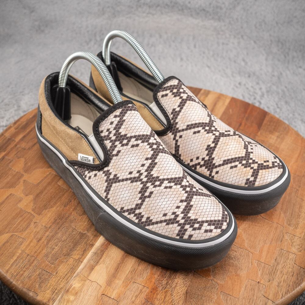 VANS Customs Slip On SHOES SNAKESKIN PYTHON PATTE… - image 1